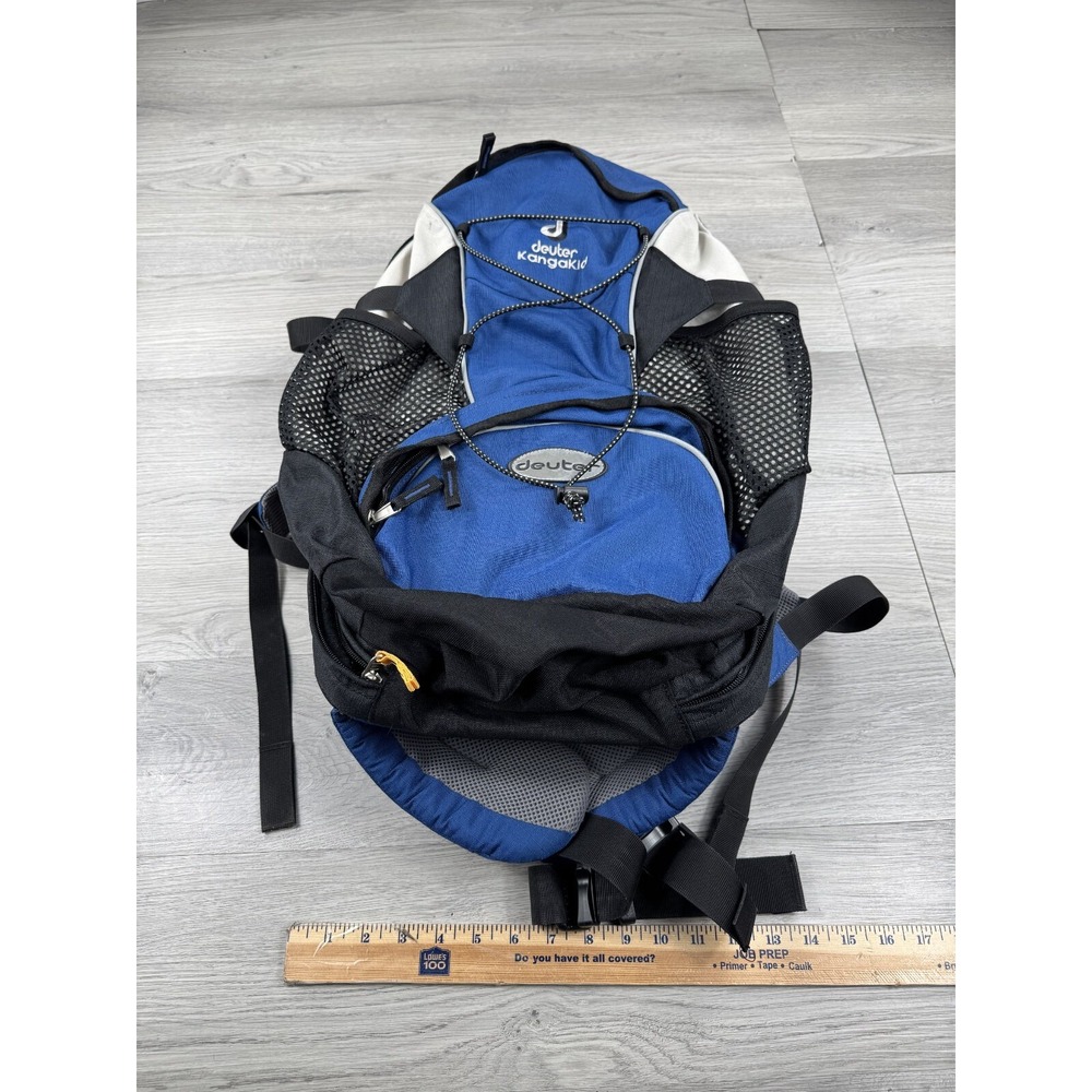 Deuter KangaKid Baby Child Carrier Backpack System Lumbar Hiking Blue Black - Picture 4 of 11